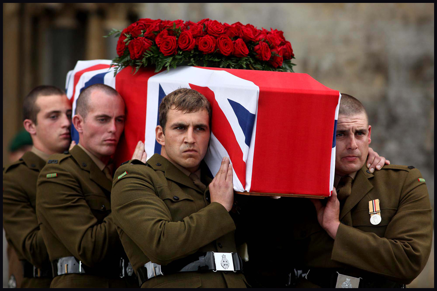 The funeral of WWI veteran Harry Patch takes place in Wells, Somerset. Published on the Front Page of The Western Morning News